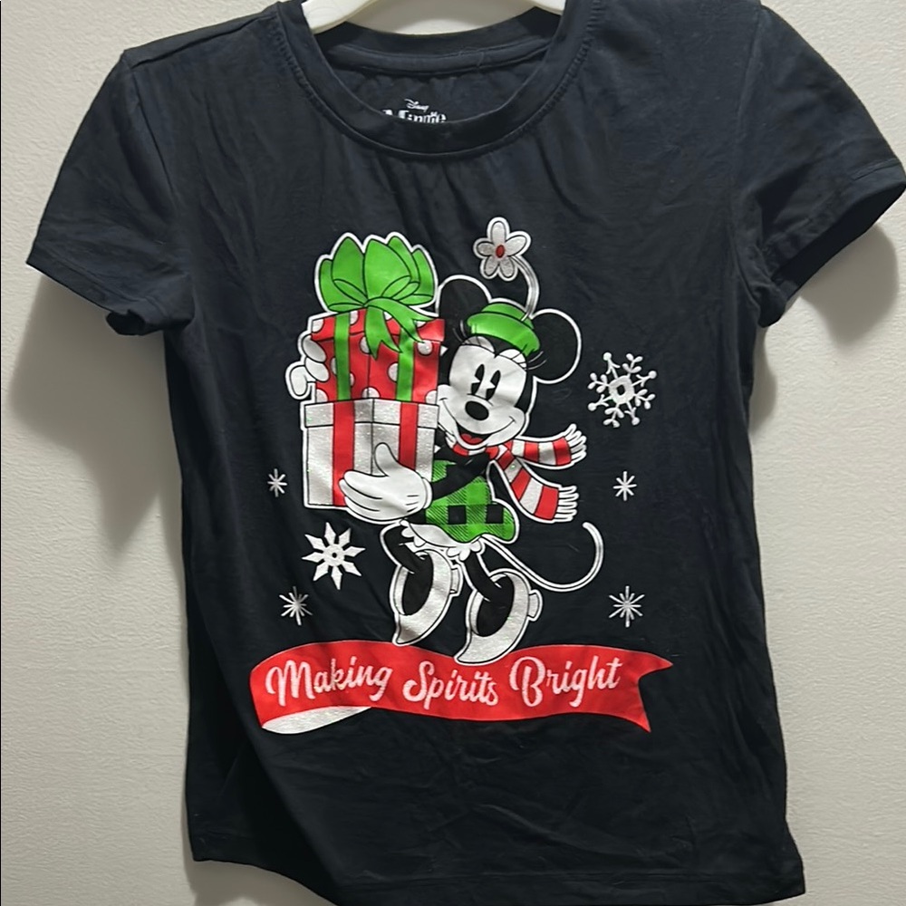 Disney Black Mickey Mouse Short Sleeve Tee